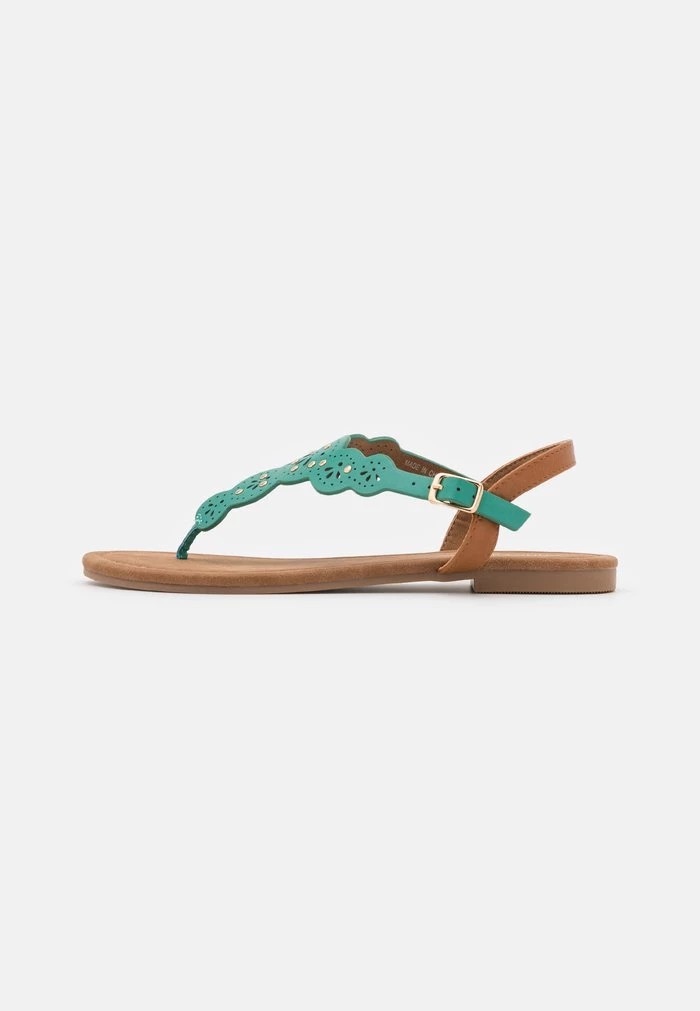 Sandale ANNA FIELD Anna Field T-bar Sandals Turquoise Femme | VGD-7945614